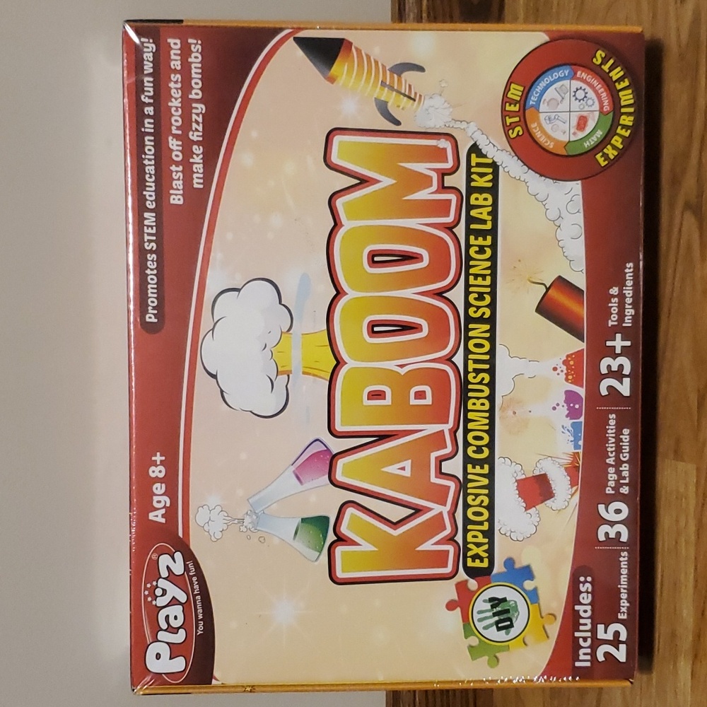 Playz Kaboom Explosive Combustion Science Lab Kit NEW